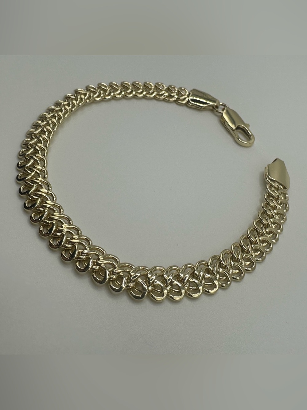 Gold Filled Women's Chain Bracelet - Polished Link Design